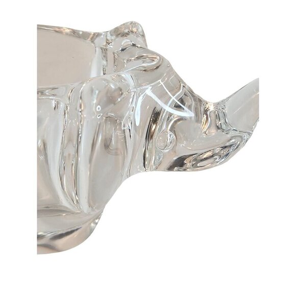 Crystal Clear Glass Elephant Candy Trinket Dish Bowl 6.25" Collectible  Figurine - Picture 2 of 14
